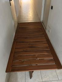 Tavolo da esterno legno + 3 sedie