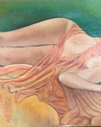 Dipinto La Venere dormiente Quadro cm. 120x60