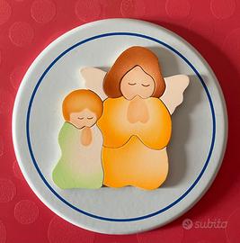 Quadretto per  nascita : angelo custode