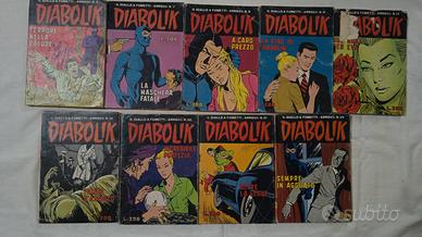 Diabolik anno XII 1973 Lotto 9 fumetti 