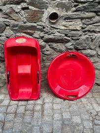 slittino di plastica