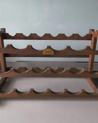 PORTABOTTIGLIE LEGNO