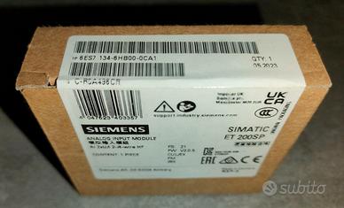 Siemens scheda PLC input 2 AI 6ES7 134-6HB00-0CA1