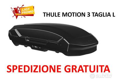 BOX THULE MOTION 3 TAGLIA L NERO LUCIDO + BARRE TH