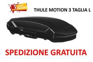 BOX THULE MOTION 3 TAGLIA L NERO LUCIDO + BARRE TH
