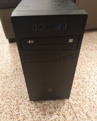 Case PC Desktop Micro-ATX nero