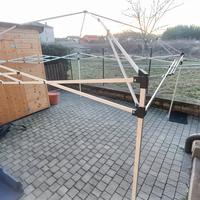 Gazebo 3x3 blu Ecotent