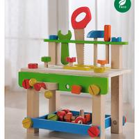 Tavolo degli attrezzi giocattolo in legno