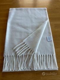 Sciarpa bianca di Cashmere 100%