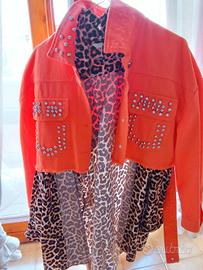 giubbotto di jeans, vestito 