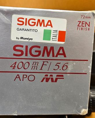 Obbiettivo 400 Sigma APO mf per ricambi