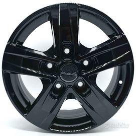 4 Cerchi da 16' in Lega - Mak - Stone 5 Black Edit