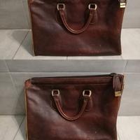 Borsa Valigia Vintage anni '60 in pelle