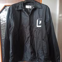 Impermeabile nero in nylon 