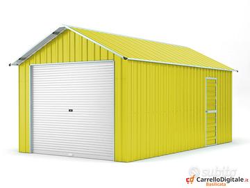 Prefabbricato box cantiere 360x610 21.9mq giallo