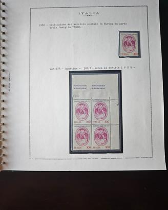 Rara Quartina 1982  famiglia tasso senza IPZS