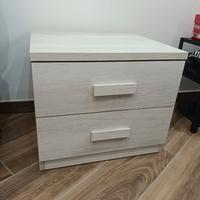 Comodino singolo mondo conv. colore Quercia bianca