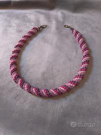 Collana Girocollo tubolare stile vintage elegante