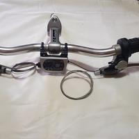 Manubrio bici sportiva 3ttt con leve Shimano 