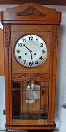 orologio a pendolo antico in rovere funzionante