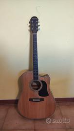 Chitarra Acustica Elettrificata Aria + Custodia