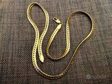 Elegante Collier Donna Gioiello Effetto Serpente