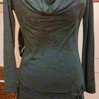 Abito verde a fiorellini. Taglia S.