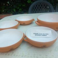 Set di piatti in cotto