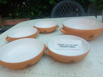 Set di piatti in cotto