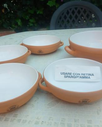 Set di piatti in cotto