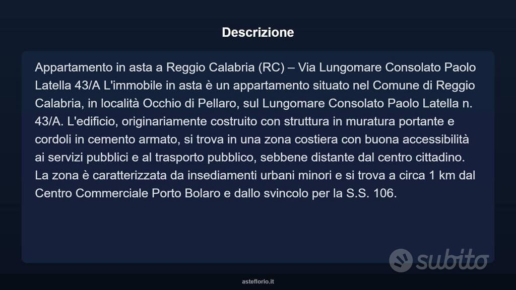 Appartamento – Reggio Calabria, Pantanello, Occhio - Vista 4