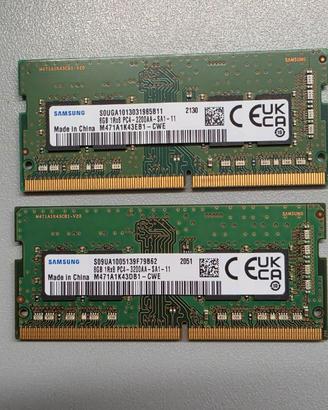 Kit RAM 16GB (2x8GB) Samsung DDR4-3200 SODIMM