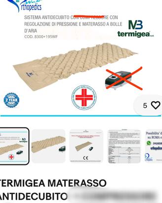 materasso singolo antidecubito termigea nuovo