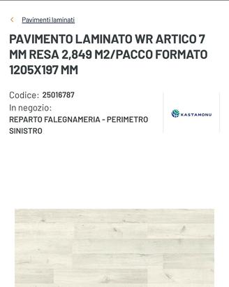 PAVIMENTO LAMINATO E BATTISCOPA NUOVO
