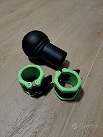 Landmine in gomma e fermadischi per pesi da 50mm