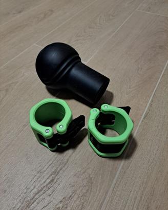 Landmine in gomma e fermadischi per pesi da 50mm