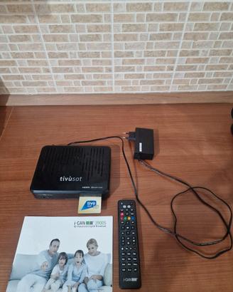 Decoder satellitare HD tivusat I-CAN 3900S.
ritiro