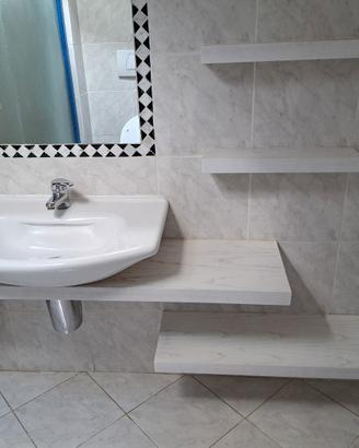 Mensole in legno bianco spessore 5 cm