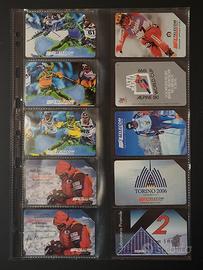 🎿📞 Lotto 10 Schede Telefoniche Sci & Montagna