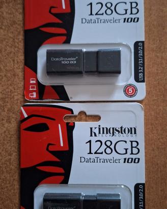2 Chiavette Kingston 128 GB Nuove