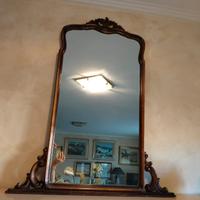 Antica specchiera da pettiniera