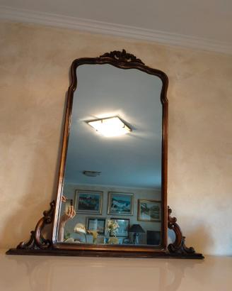 Antica specchiera da pettiniera