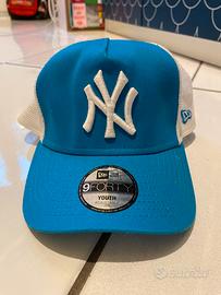 cappelino new era azzuro e bianco