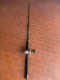 Canna traina 20/50lb con mulinello