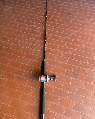 Canna traina 20/50lb con mulinello