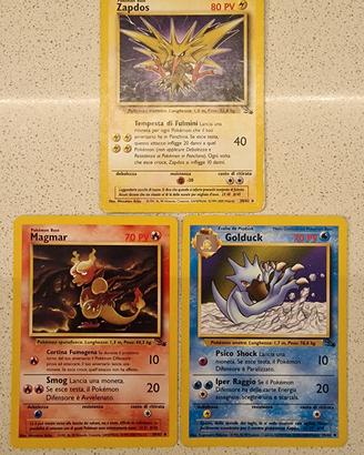 Zapdos FO30 Magmar FO39 Golduck FO35 ITA