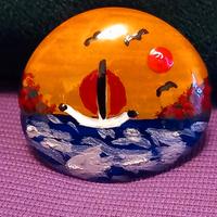 Ciottolo - Barca al tramonto