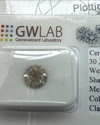 Diamante NATURALE 1.08 CARATI [Certificato GWLAB]
