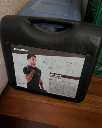 Manubri e pesi 20 kg