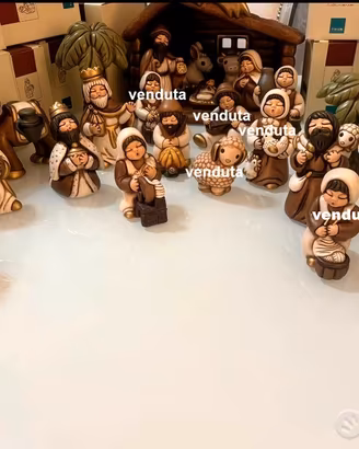 Presepe Thun giubileo grande, compreso albero 